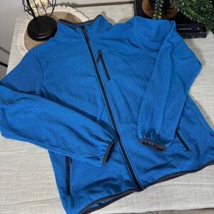Vikafjell Fleece Full Zip Fleece Jacket Pockets Unisex Blue